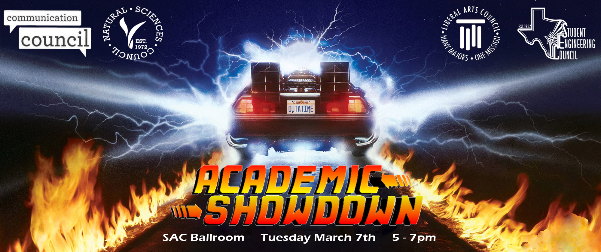 academic showdown hosted by the major UT councils